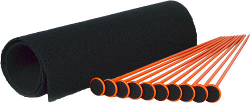 GSS Small .22 Cal Rifle Rod Kit 10 Orange Rods - 19 x 15 Inch