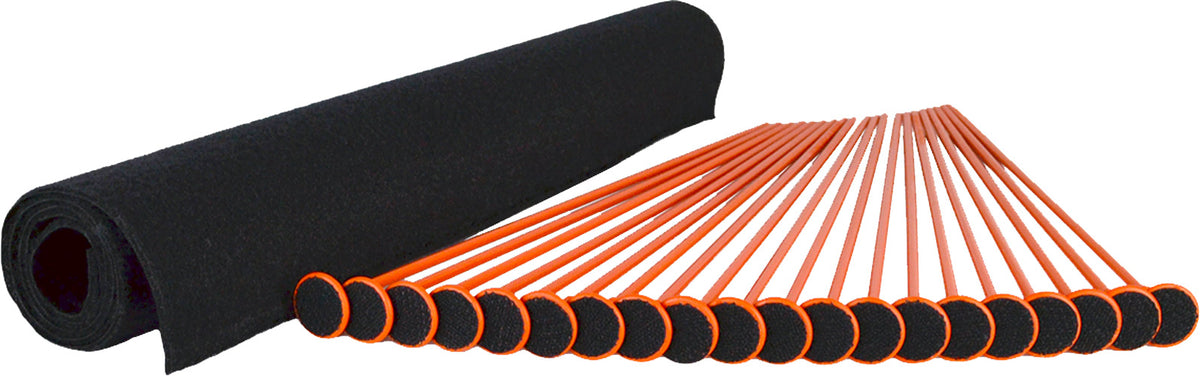 GSS Orange Rifle Rod Storage Kit 20 Rods .22 Caliber 19"x30"