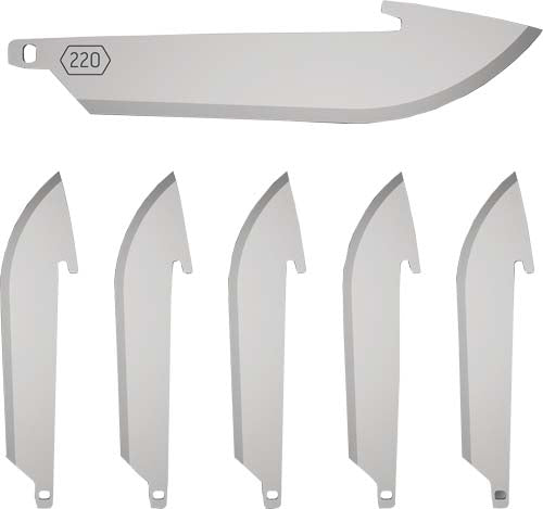 Outdoor Edge 6-Pack 2.2" Stainless Drop Point Replacement Blades
