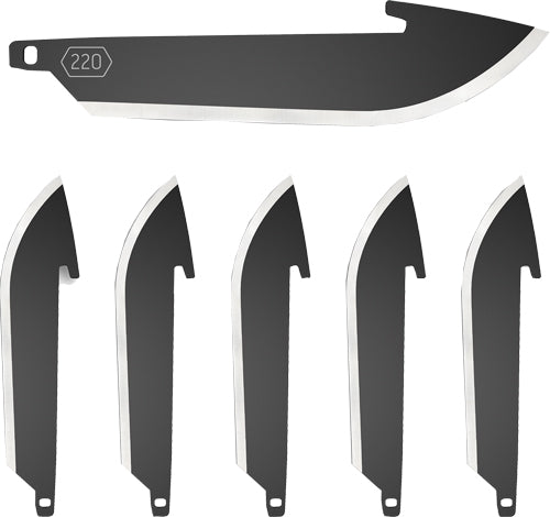 Outdoor Edge 6-Pack 2.2" Black Drop Point Replacement Blades