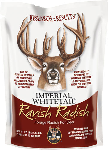 Whitetail Institute Ravish Radish Seed 2.5lb 1/4-Acre Fall Planting Deer Plot