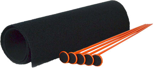 GSS Small .22 Cal Rifle Rod Kit 5 Orange Rods - 19 x 15 Inch