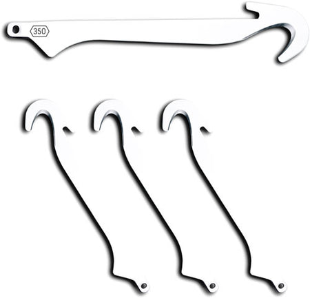 Outdoor Edge Replacement Blade Pack Gutting Blades 4 Pieces with Storage Case