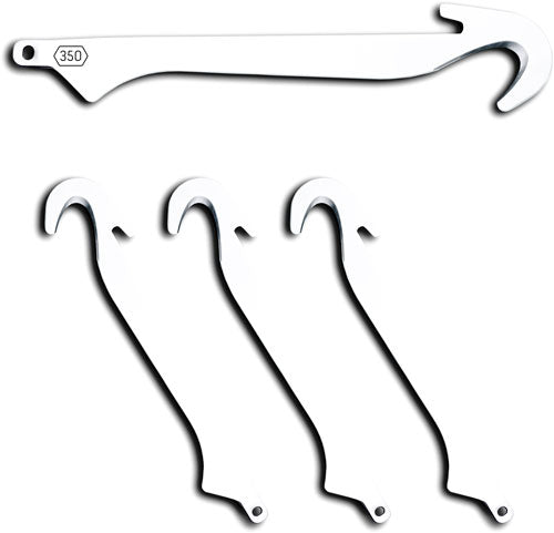 Outdoor Edge Replacement Blade Pack Gutting Blades 4 Pieces with Storage Case
