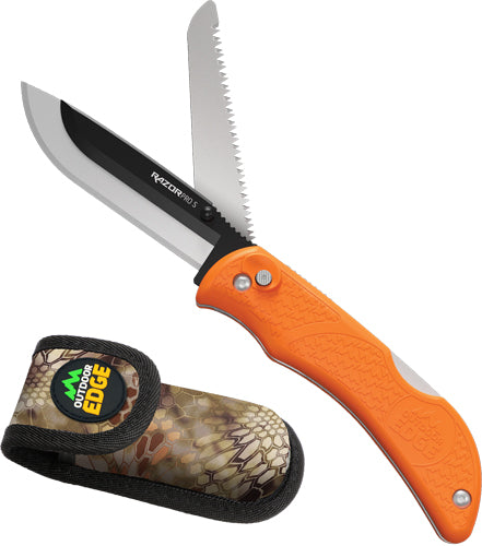 Outdoor Edge Razor Pro 3.5" Orange Folding Hunting Knife