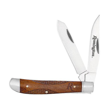 Remington Woodland Trapper Folding Pocket Knife 3.5" Wood Handle