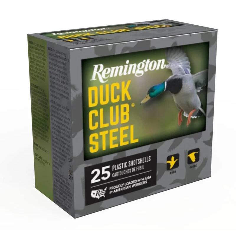 Remington DUCK CLUB STEEL Shotgun Ammo 12 Gauge 3 in 1-1/4 oz #2