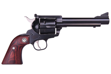 FLATTOP 357/9MM BL/WD 5.5" AS 5246 MID-SIZE FRAME/WOOD GRIPS