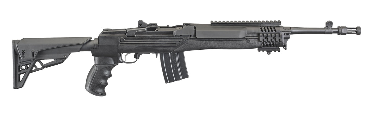 Ruger 5888 Mini-14 Tactical 5.56x45mm NATO 20+1 16.12" Threaded Barrel w/Flash Suppressor, Blued Alloy Steel, ATI Strikeforce 6 Position Stock, Includes Picatinny Rail, 2 Magazines, Scope Rings