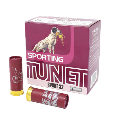 Tunet Sporting Sport 32 12 Gauge #7.5 Shot  2 3/4 inch 1 1/7 oz