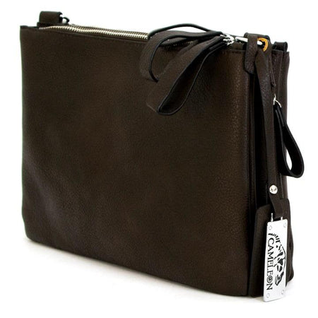 Cameleon Iris Lightweight Concealed Carry Crossbody Handbag Burnt Umber