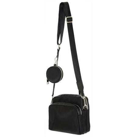 Cameleon Harper Water-Resistant Nylon CCW Crossbody Purse Black