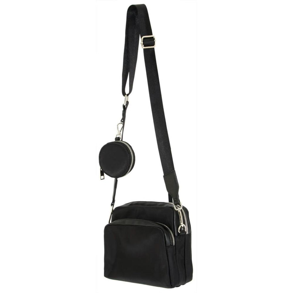 Cameleon Harper Water-Resistant Nylon CCW Crossbody Purse Black