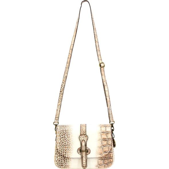 Cameleon Smith & Wesson Croc Pattern CCW Crossbody Bag Beige