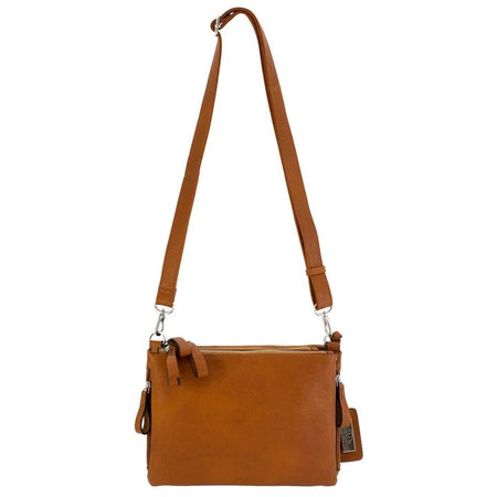 Cameleon Iris Brown Vegan Leather CCW Crossbody Handbag