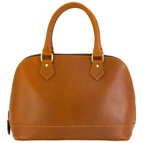 Cameleon S&W Tan Cowhide Classic Satchel Concealed Carry Purse