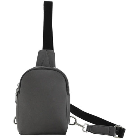Cameleon Stav Compact Leather Sling Bag with Concealed Carry Pocket Black