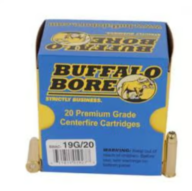 Buffalo Bore Ammunition 19G20 Tactical Strictly Business 357 Mag 125 gr Jacketed Hollow Point (JHP) 20 Per Box/ 12 Cs
