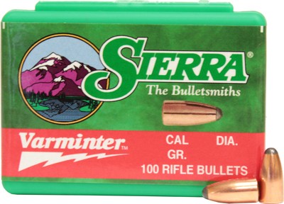 Sierra .22 Cal .224 45gr Soft Point Hornet Bullets 100ct