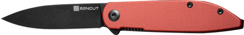 SENCUT Bocll II Liner Lock Folding Knife Burgundy G10 Handle 2.96" Blade