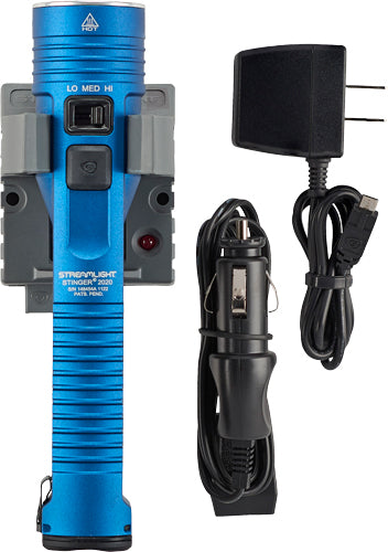 Streamlight Stinger 2020 LED with Dual Voltage Charger Blue