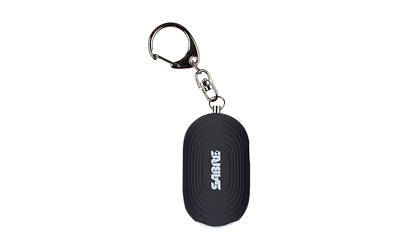 SABRE Black Keychain Personal Alarm with LED Light, 130dB, 1250-Foot Range