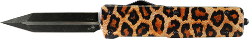 Templar Knife Small OTF 2.75" Dagger Aluminum Leopard Edition