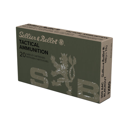 Sellier & Bellot (S&B) eXergy Boat Tail Tactical TAC-EX-Blue 110 Grain .300 AAC Blackout 2215 fps