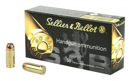 Sellier & Bellot (S&B) SB40C Handgun 40 S&W 180 gr Jacketed Hollow Point (JHP)