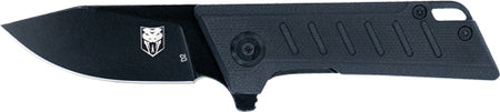 CobraTec Riptide Folder Small 2" Black/Black D2 Pocket Knife