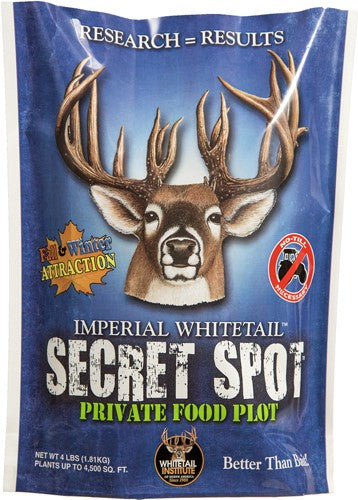 Whitetail Institute Secret Spot Seed 4lb 4500 Sq Ft Fall Remote Food Plot