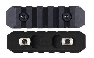 Seekins Precision M-LOK Compatible 5 Slot Picatinny Rail Attachment, Aluminum, Black, Mounting Screws Included 0010560079
