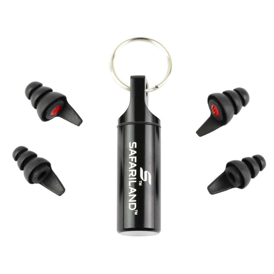 Safariland Black Pro Impulse Ear Plugs with 33dB Noise Reduction
