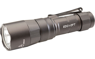 Surefire EDC1-DFT-HA Gray Anodized Dual Fuel Turbo EDC Flashlight 650 Lumens IPX7 Waterproof