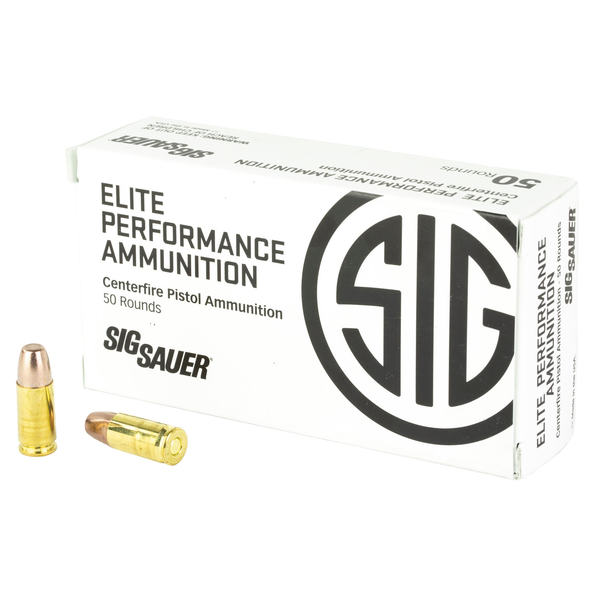 Sig Sauer Elite Performance +P 9mm Luger / Parabellum 90 grain Frangible ammunition