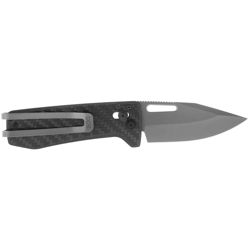 SOG Ultra XR Slim Folding Knife 2.8" S35VN Stainless Blade Black Gray