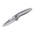 SOG Knives One-Zero XR Folding Knife 3-1/10" Drop Point Blade Silver Black Box