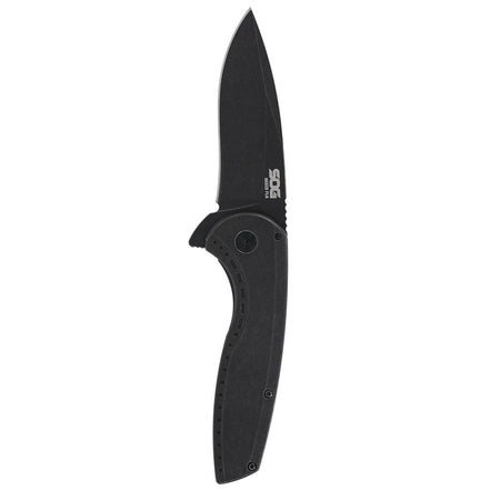 SOG Aegis FLK 2.0 3-1/4" Drop Point Folding Pocket Knife Black