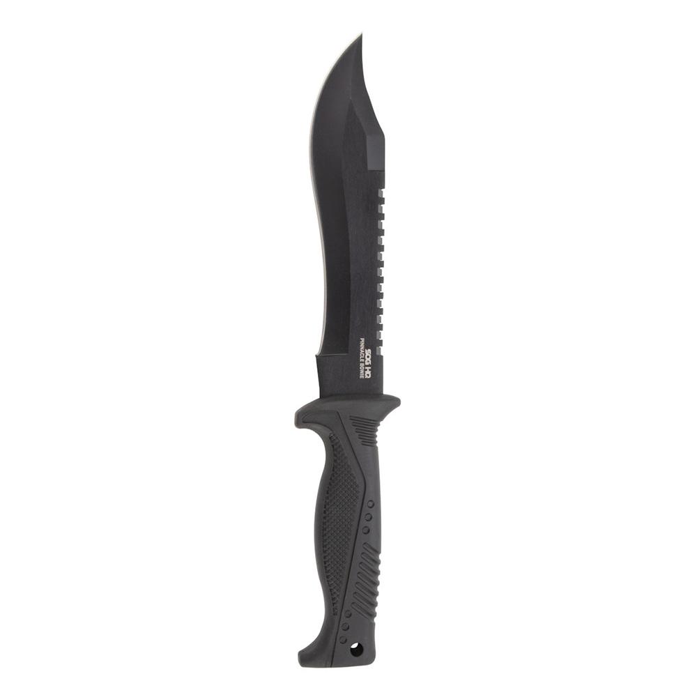 SOG Pinnacle Bowie Fixed Blade 7-1/2" Clip Point - Black Finish
