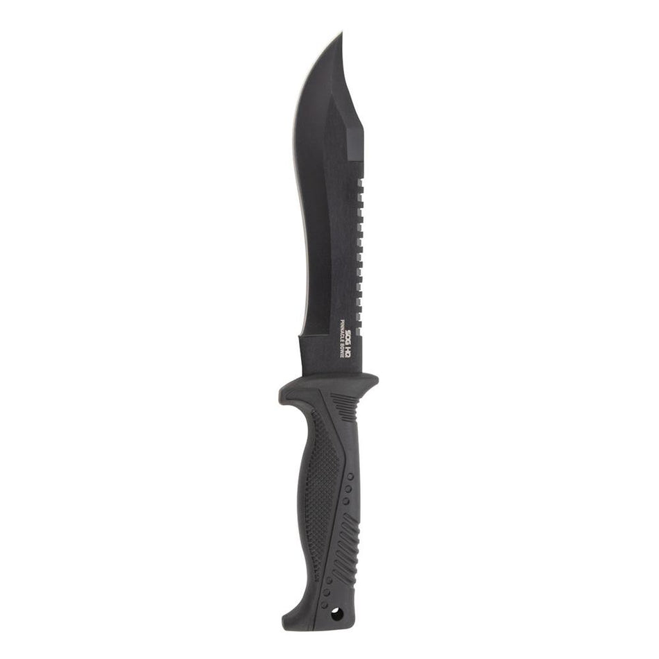 SOG Pinnacle Bowie Fixed Blade 7-1/2" Clip Point - Black Finish