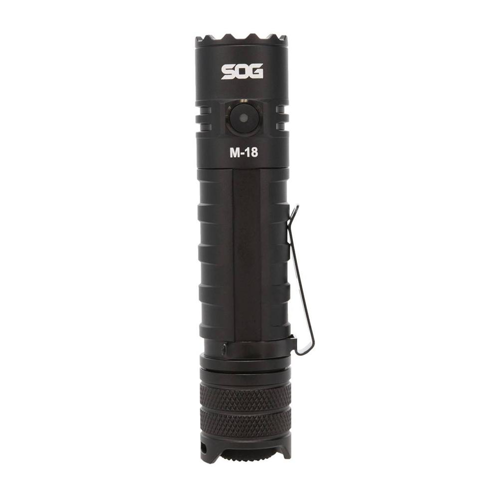 SOG M-18 EDC Tactical Flashlight 1900 Lumens Aircraft Aluminum Black