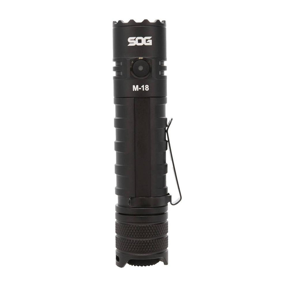 SOG M-18 EDC Tactical Flashlight 1900 Lumens Aircraft Aluminum Black
