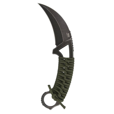 SOG Gambit XL Karambit Fixed Knife 4 Inch Blade OD Green