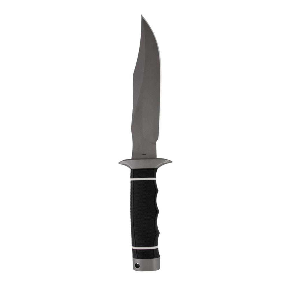 SOG Tech Bowie 6.4" AUS-8 Fixed Blade Clip Point Knife Black Finish