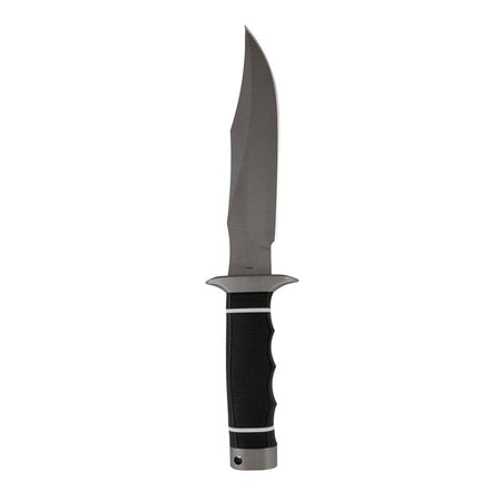 SOG Tech Bowie 6.4" AUS-8 Fixed Blade Clip Point Knife Black Finish