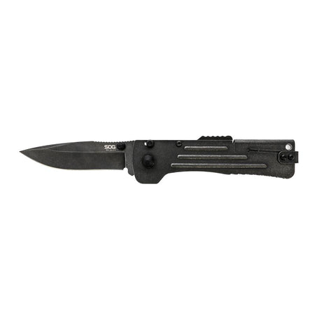 SOG Slim Jim 2.0 Cryo AUS-8 Assisted Folding Pocket Knife 3-1/5" Clip Point Blade Black