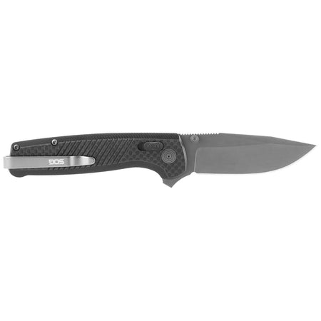 SOG Terminus XR LTE Carbon Fiber Handle Folding Knife 2.95" Grey Black