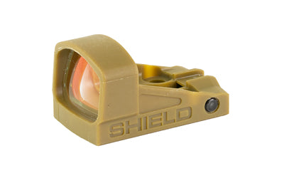Shield Sights SMSc EDC Pistol Red Dot, Glass Edition, 4 MOA, FDE