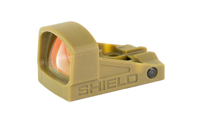 Shield Sights SMSc EDC Pistol Red Dot, Glass Edition, 8 MOA, FDE