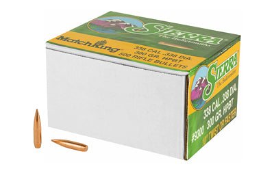 Sierra MatchKing .338 Diameter 338 Cal 300 Grain HPBT Bullets, 500 Count 9300